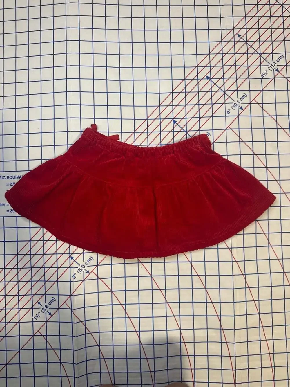 Ralph Lauren Red Corduroy Skirt with Built-in Bloomers Size 18M